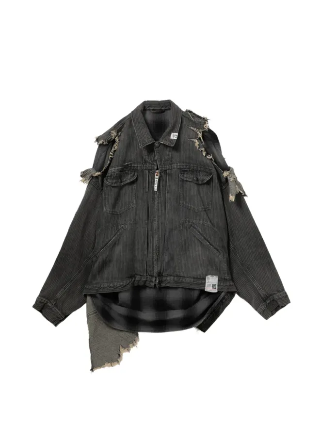 Maison MIHARA YASUHIRO Maison MIHARA YASUHIRO ダメージ加工レイヤードジャケットの商品画像
