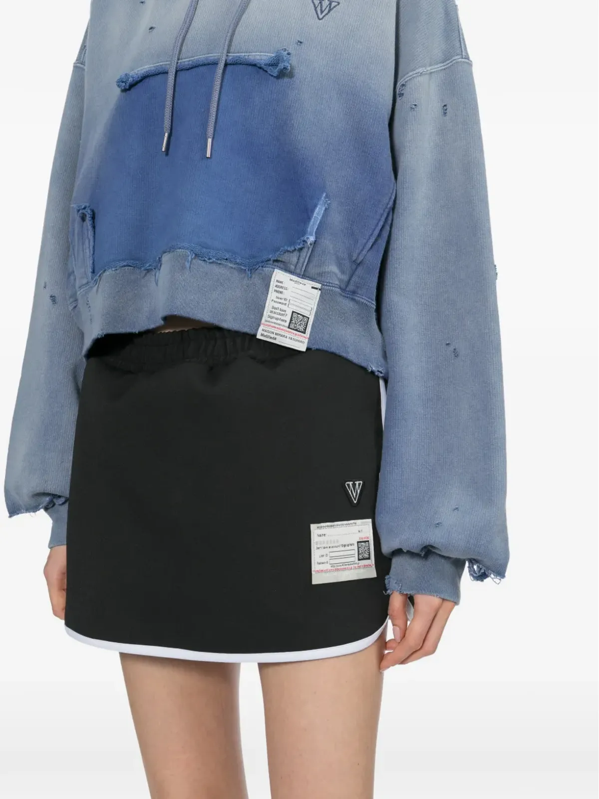 Maison MIHARA YASUHIRO ロゴパッチスコート - 画像5