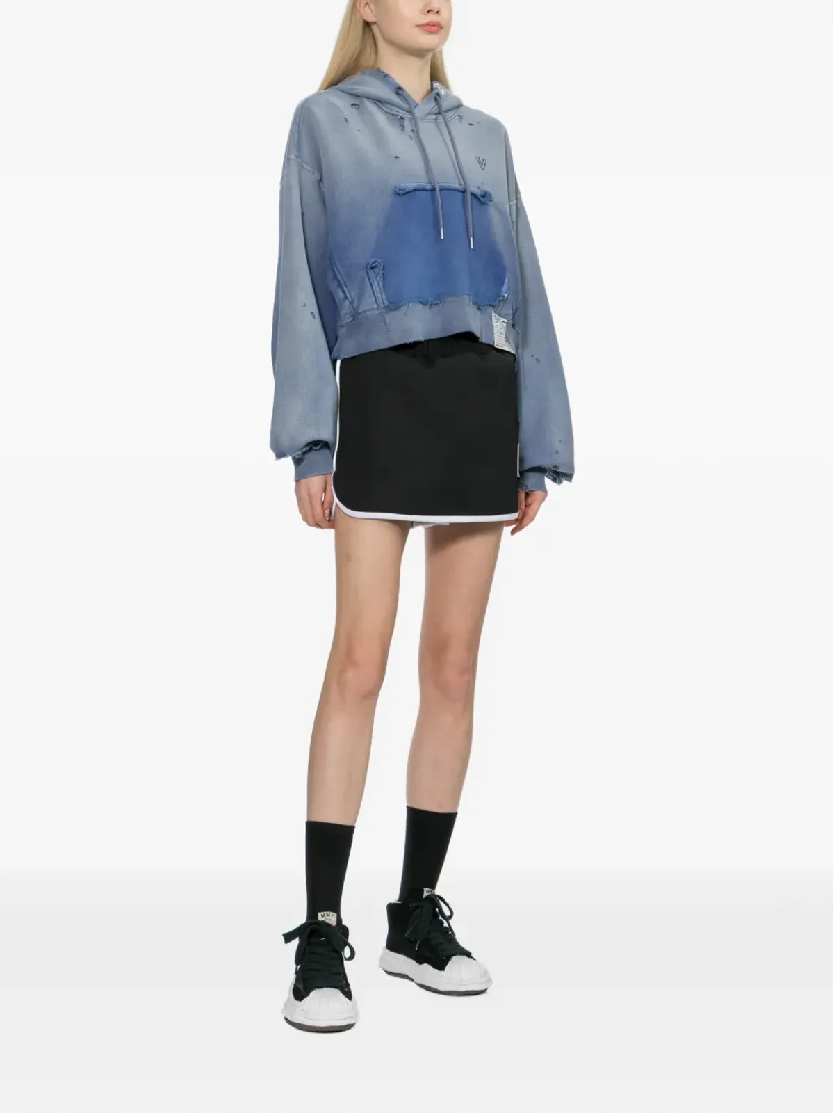 Maison MIHARA YASUHIRO ロゴパッチスコート - 画像2