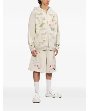 Maison MIHARA YASUHIRO graphic-print embellishment shorts - サムネイル2