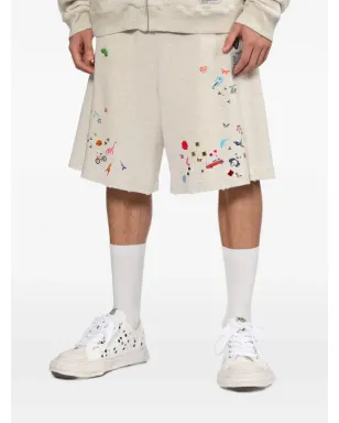 Maison MIHARA YASUHIRO graphic-print embellishment shorts - サムネイル3