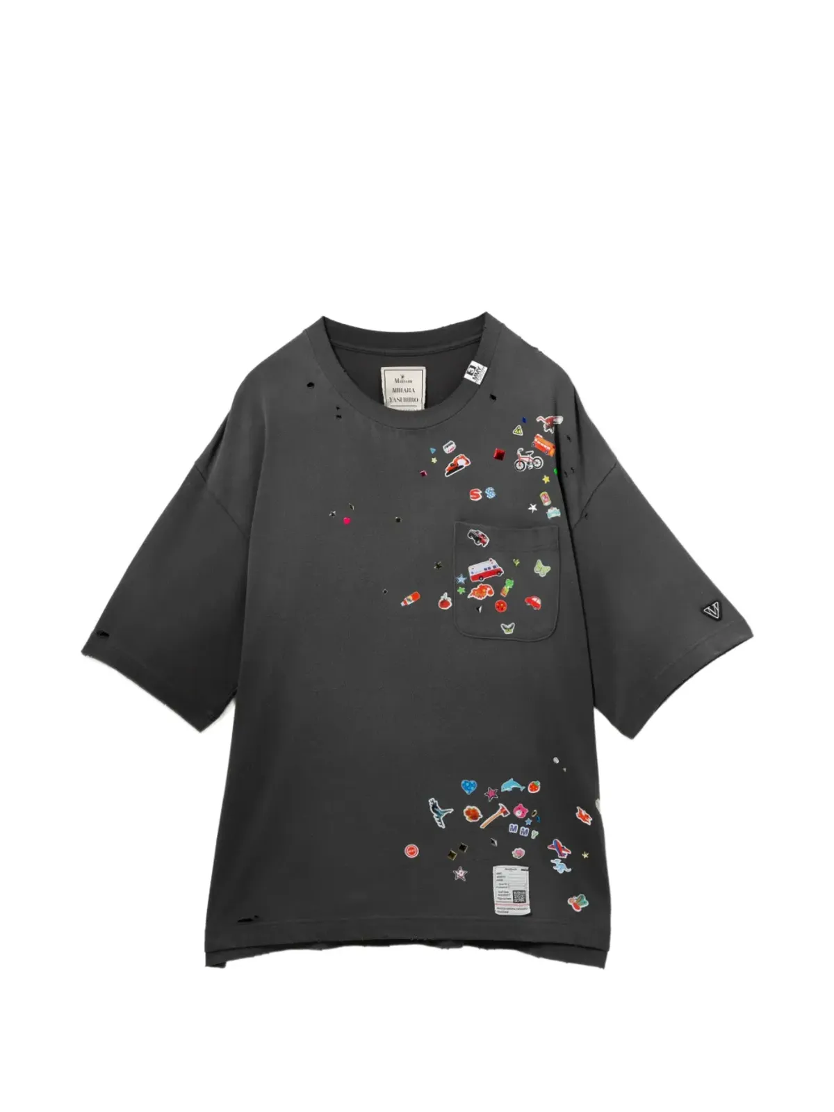 Maison MIHARA YASUHIRO 装飾グラフィックTシャツ - 画像1