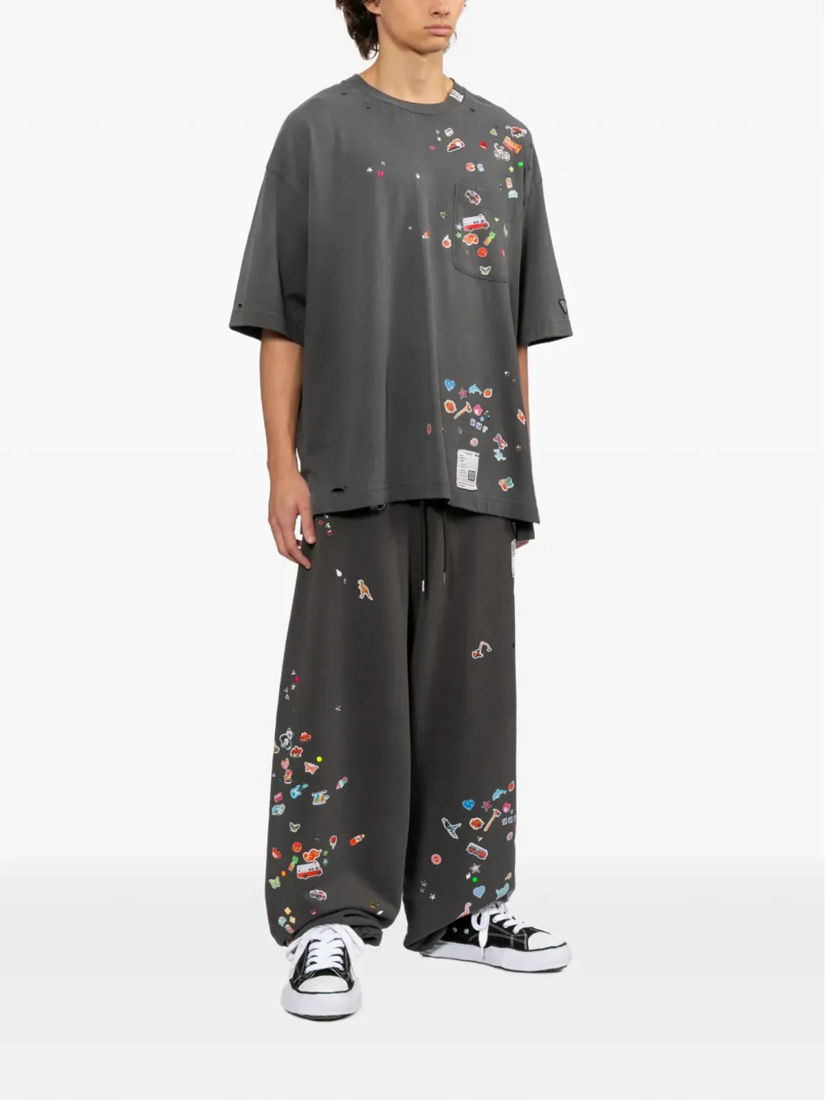 Maison MIHARA YASUHIRO 装飾グラフィックTシャツ - 画像2