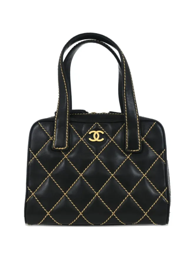 CHANEL Pre-Owned CHANEL ビンテージ 2003 Wild Stitch トートバッグ ブラックの商品画像