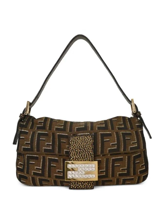 Fendi Pre-Owned Fendi Pre-Owned バゲットハンドバッグ ブラウンの商品画像