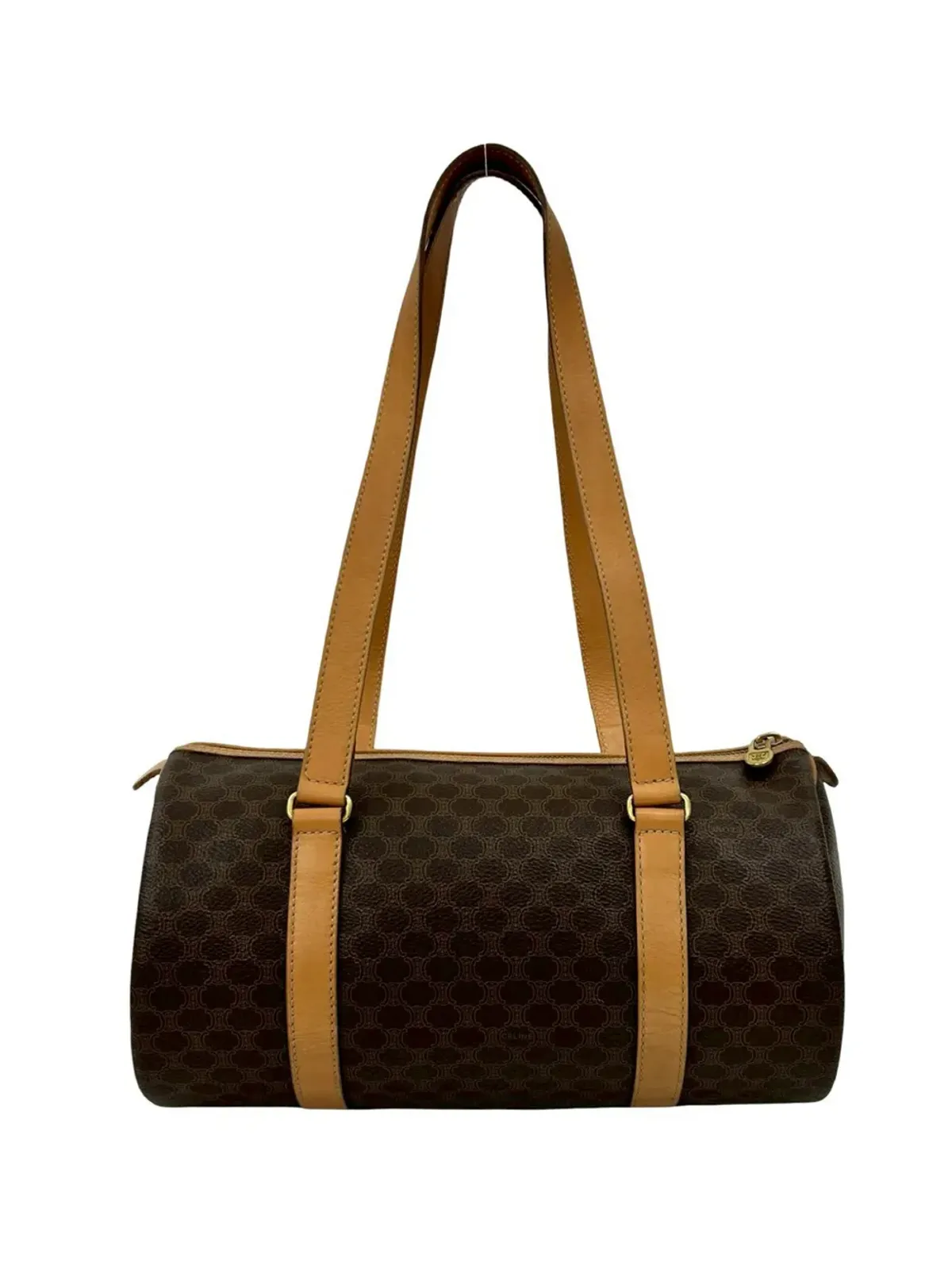 Celine Pre-Owned 2014 Macadam コーテッドキャンバス ショルダーバッグ - ブラウン - 画像3