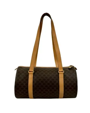 Celine Pre-Owned 2014 Macadam コーテッドキャンバス ショルダーバッグ - ブラウン - サムネイル3