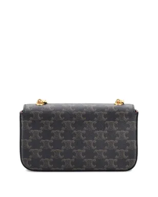 Celine ビンテージ Triomphe Chain Triomphe コーテッドキャンバス 小型ショルダーバッグ - ブラウン - サムネイル2