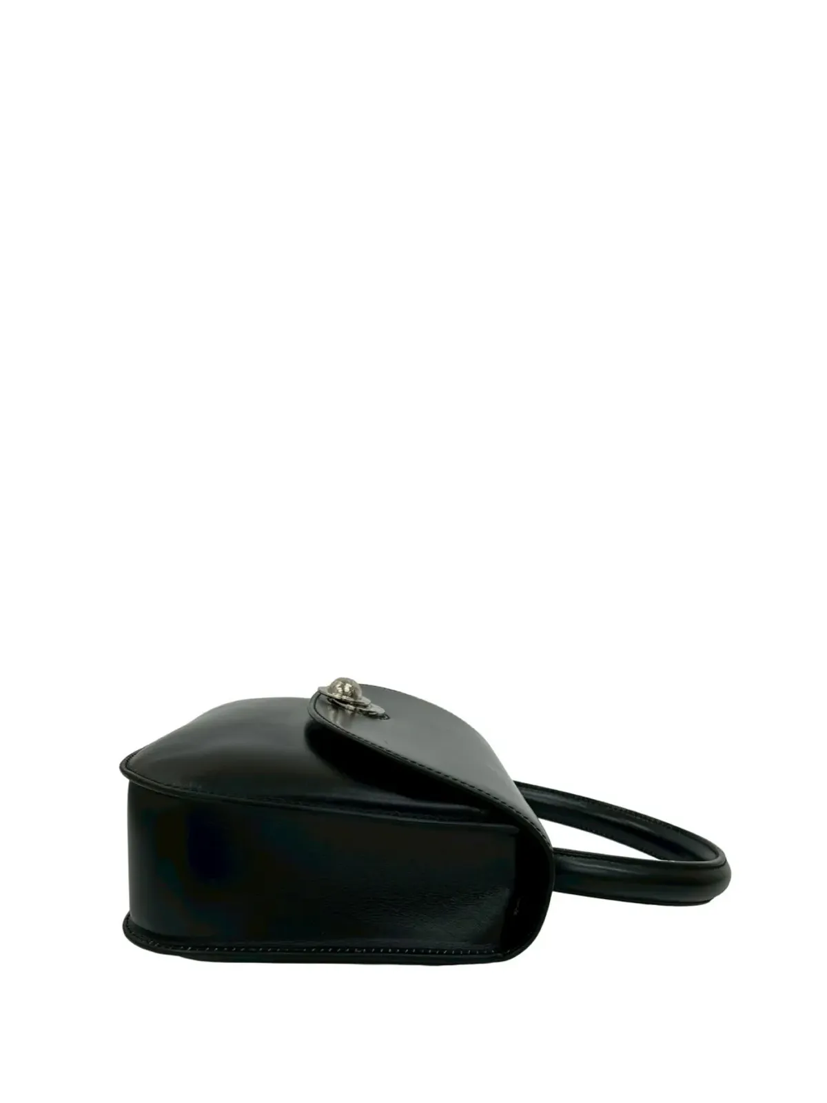Celine ビンテージ 2009 レザー ロータリング・プラネット トップハンドルバッグ - ブラック - 画像2