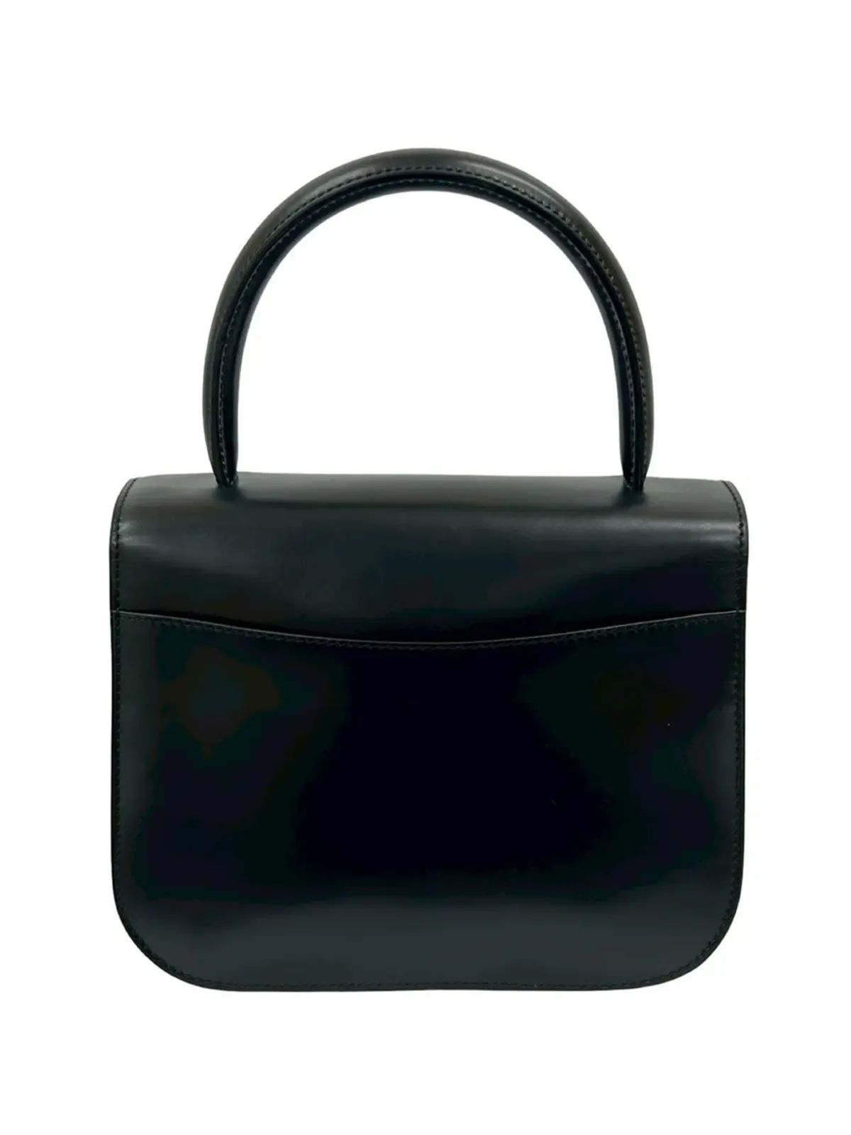 Celine ビンテージ 2009 レザー ロータリング・プラネット トップハンドルバッグ - ブラック - 画像3