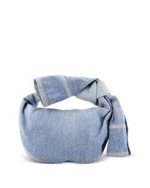 Bottega Veneta Pre-Owned BV Jodie Shirt Effect Denim Mini hobo bag - サムネイル2