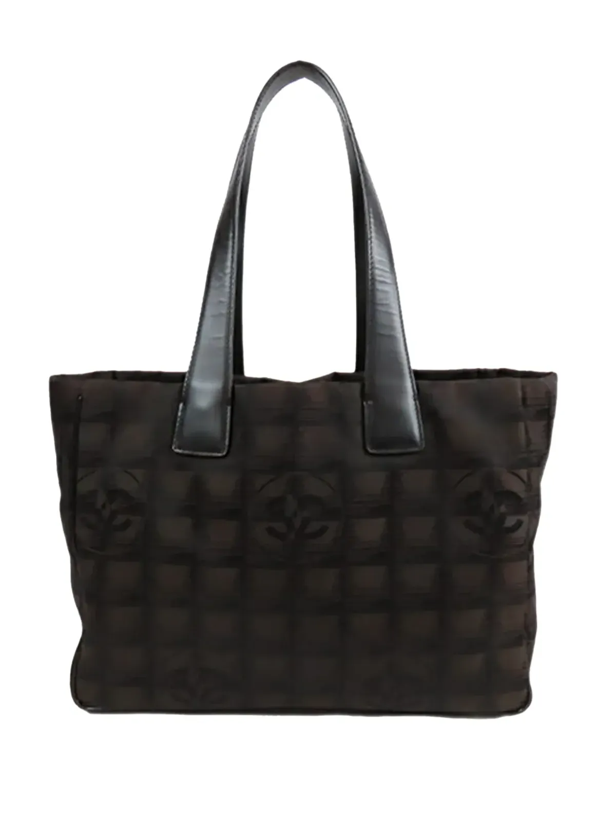 CHANEL Pre-Owned ニュートラベルライン ナイロン トートバッグ ブラウン - 画像1