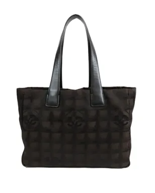 CHANEL Pre-Owned ニュートラベルライン ナイロン トートバッグ ブラウン - サムネイル1