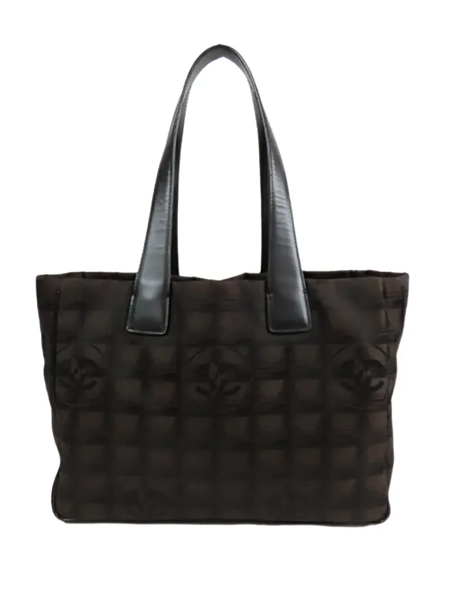 CHANEL Pre-Owned CHANEL Pre-Owned ニュートラベルライン ナイロン トートバッグ ブラウンの商品画像