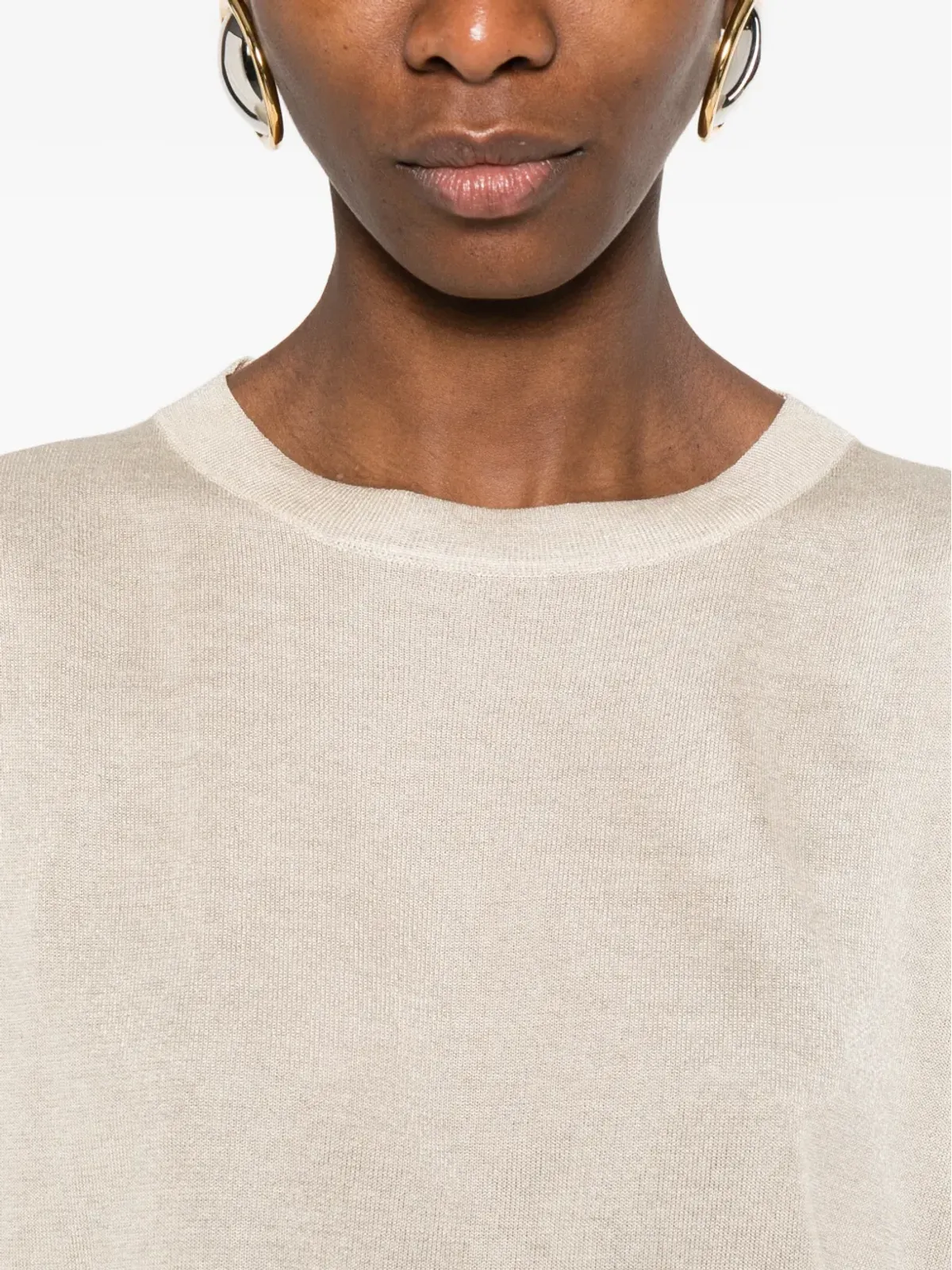 PANICALE ボートネック Tシャツ - 画像5