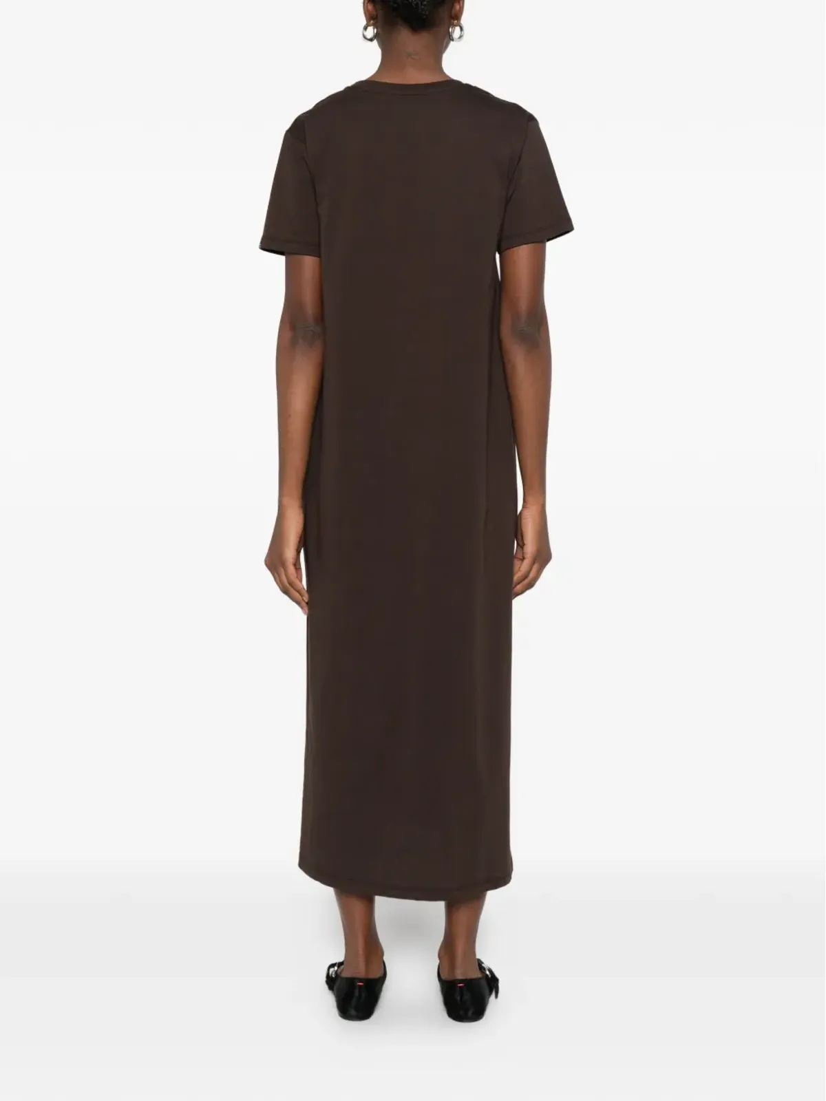 Ottod'Ame Beba cotton dress - Brown - 画像4