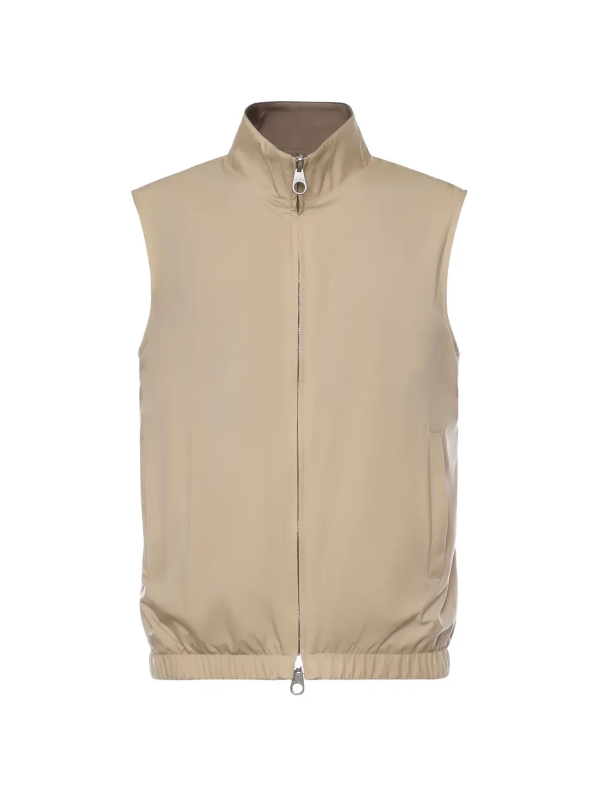 Loro Piana ジップアップ ノーカラー ジレ - 画像1