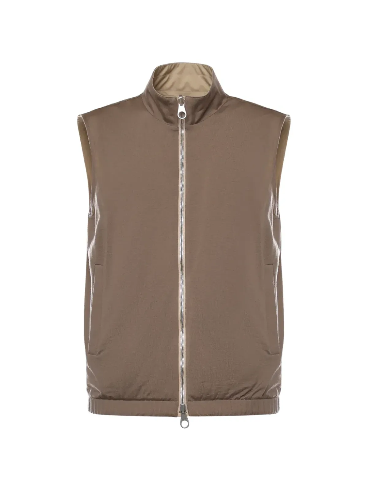 Loro Piana ジップアップ ノーカラー ジレ - 画像4