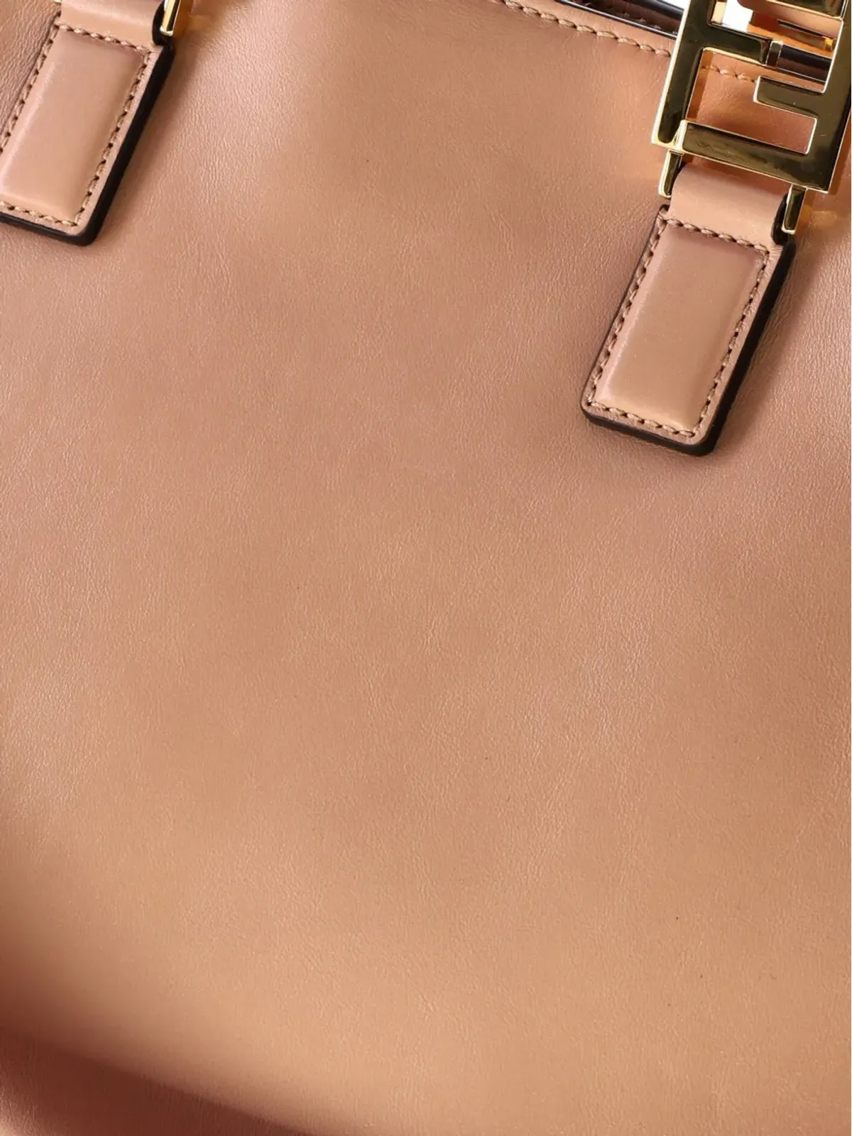 Fendi Pre-Owned FFハンドル レザー ミディアム トートバッグ ピンク - 画像5