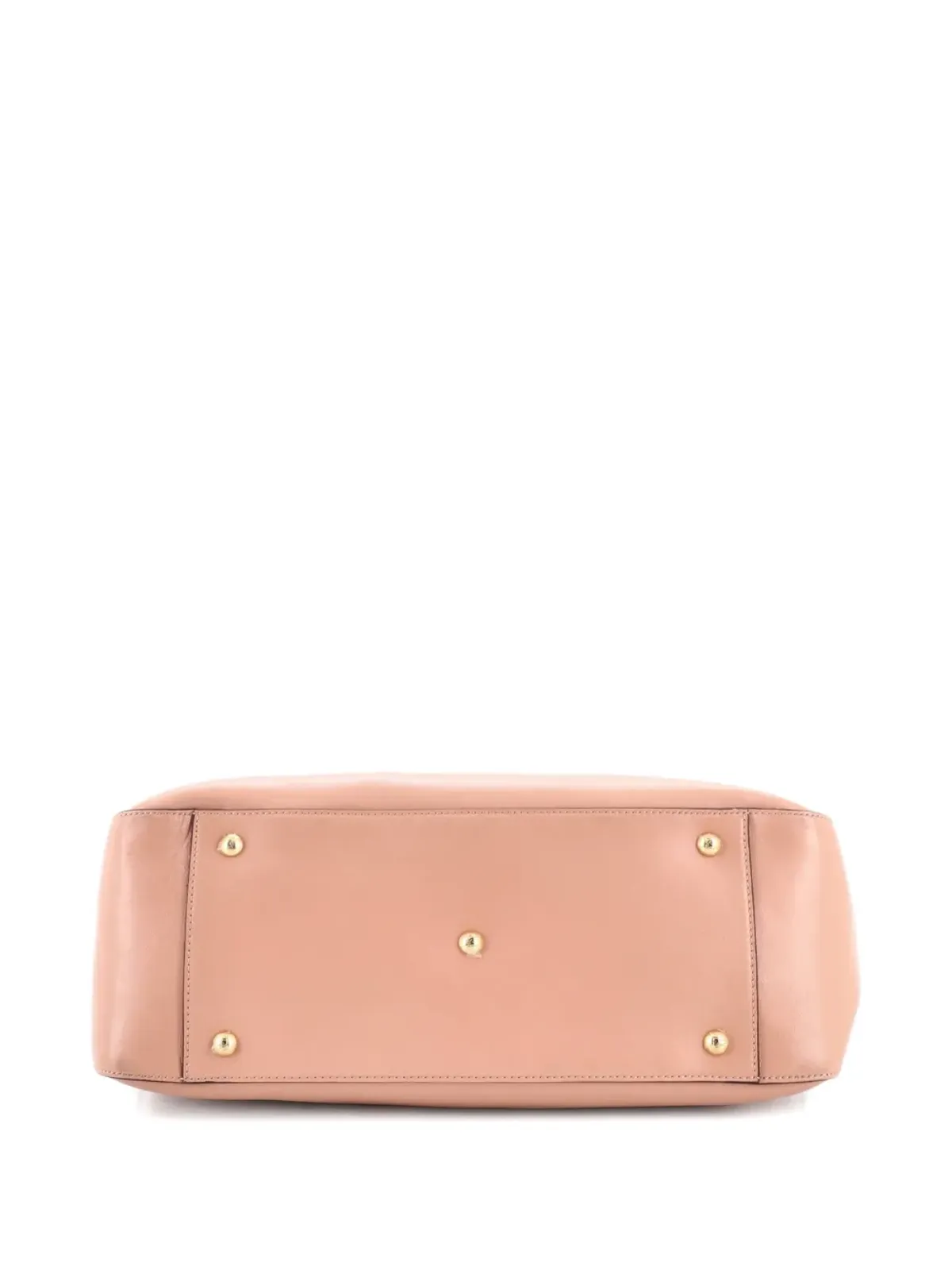 Fendi Pre-Owned FFハンドル レザー ミディアム トートバッグ ピンク - 画像4