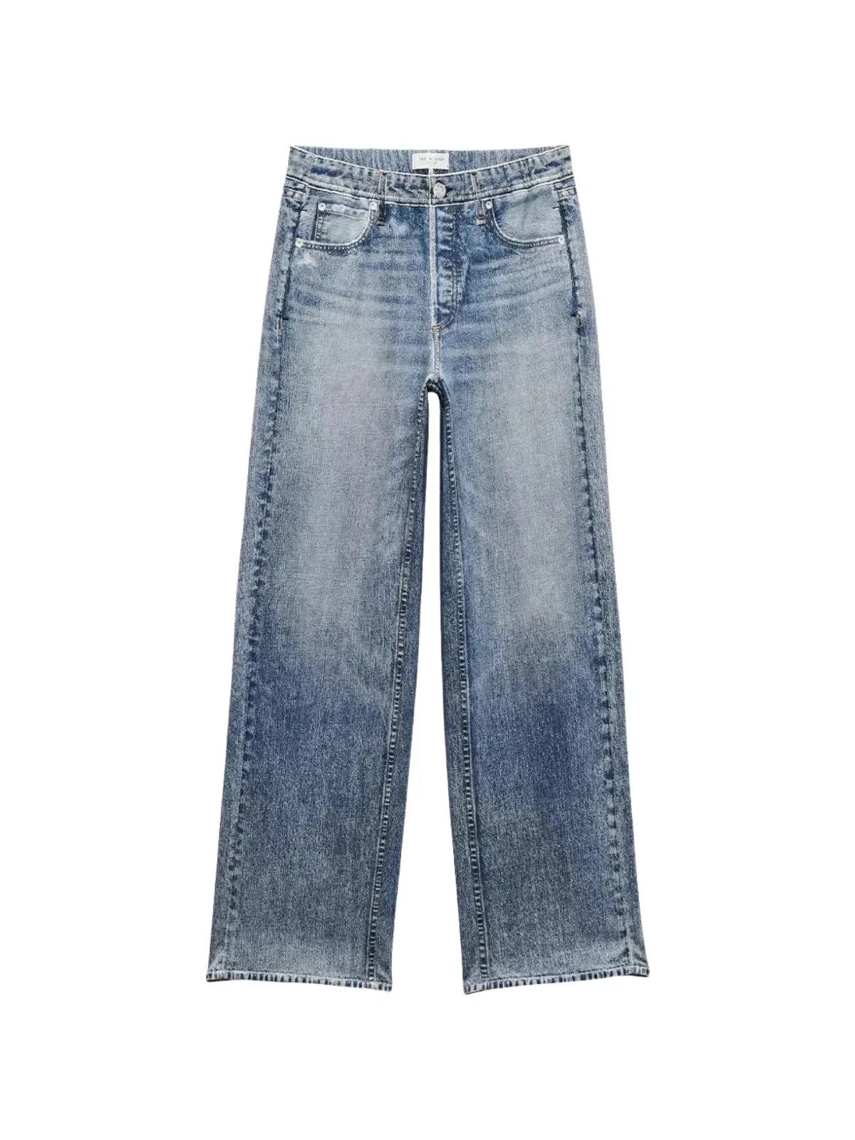 rag & bone ミラマー テリー ワイドレッグジーンズ - 画像1