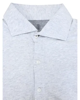 Brunello Cucinelli Vintage ロングスリーブポロシャツ（グレー） - サムネイル5