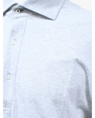 Brunello Cucinelli Vintage ロングスリーブポロシャツ（グレー） - サムネイル4