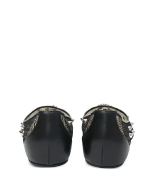 Christian Louboutin Pre-Owned レースとスパイクの装飾が施されたバレエフラット - サムネイル4