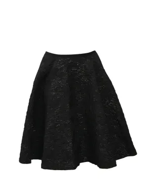 Lanvin Pre-Owned ジャカード柄 Aラインミニスカート ブラック - サムネイル1