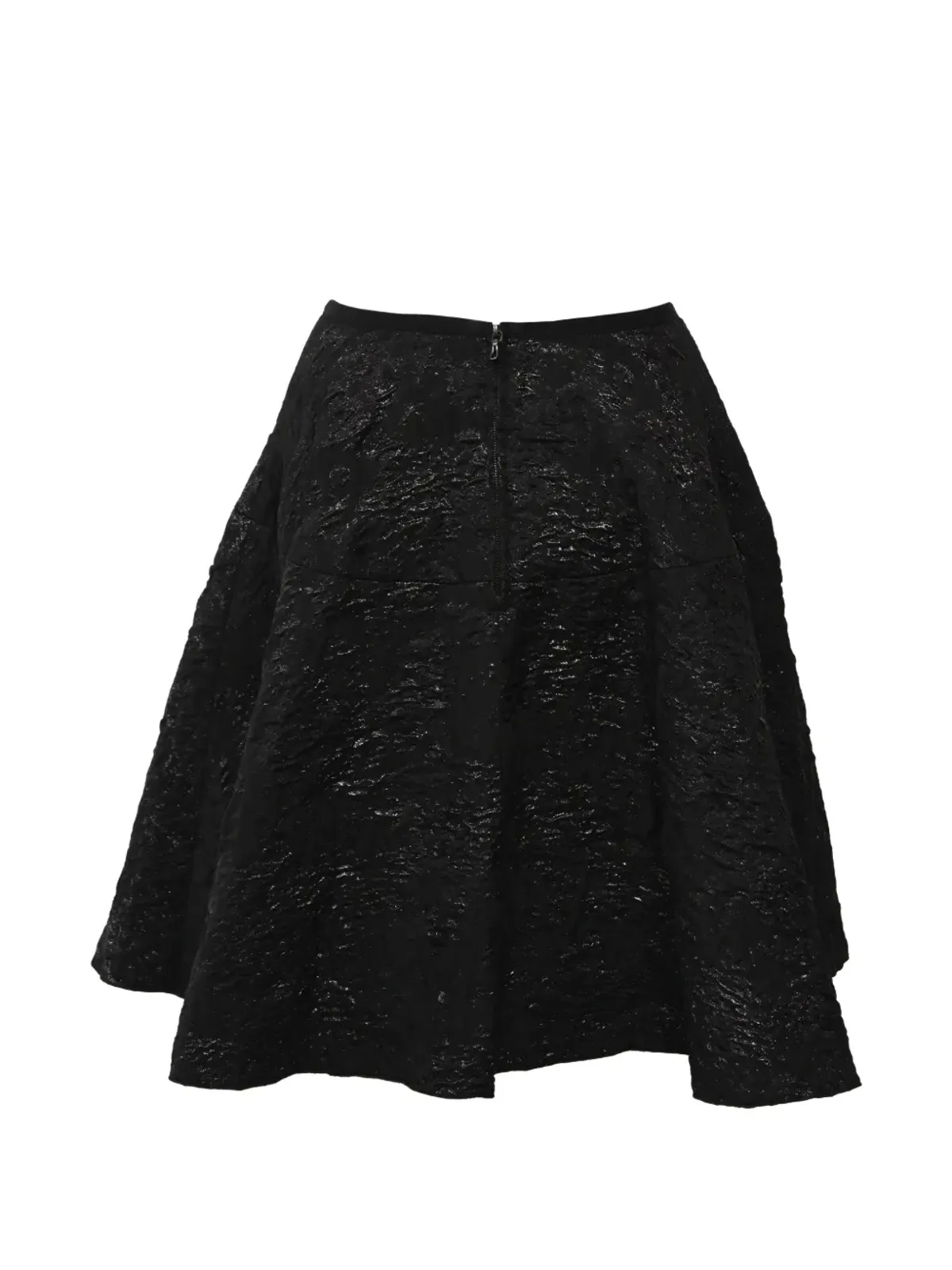 Lanvin Pre-Owned ジャカード柄 Aラインミニスカート ブラック - 画像2