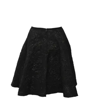 Lanvin Pre-Owned ジャカード柄 Aラインミニスカート ブラック - サムネイル2