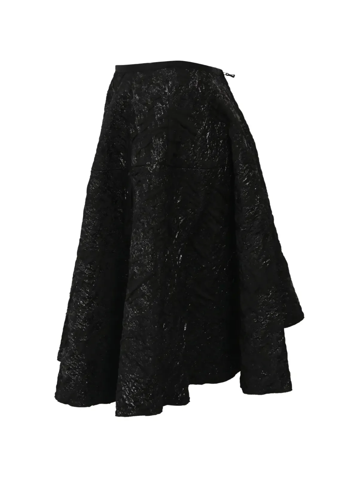 Lanvin Pre-Owned ジャカード柄 Aラインミニスカート ブラック - 画像3