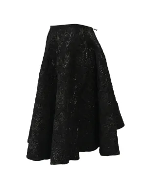 Lanvin Pre-Owned ジャカード柄 Aラインミニスカート ブラック - サムネイル3