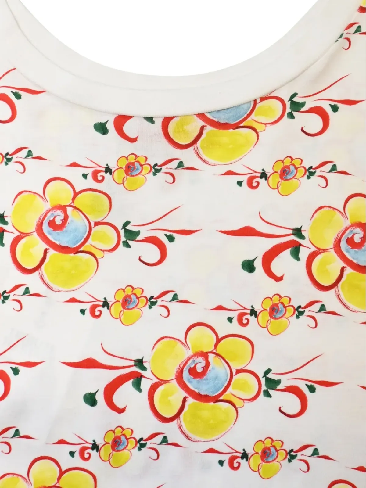 Kenzo Pre-Owned 花柄プリントドレス（ホワイト） - 画像4