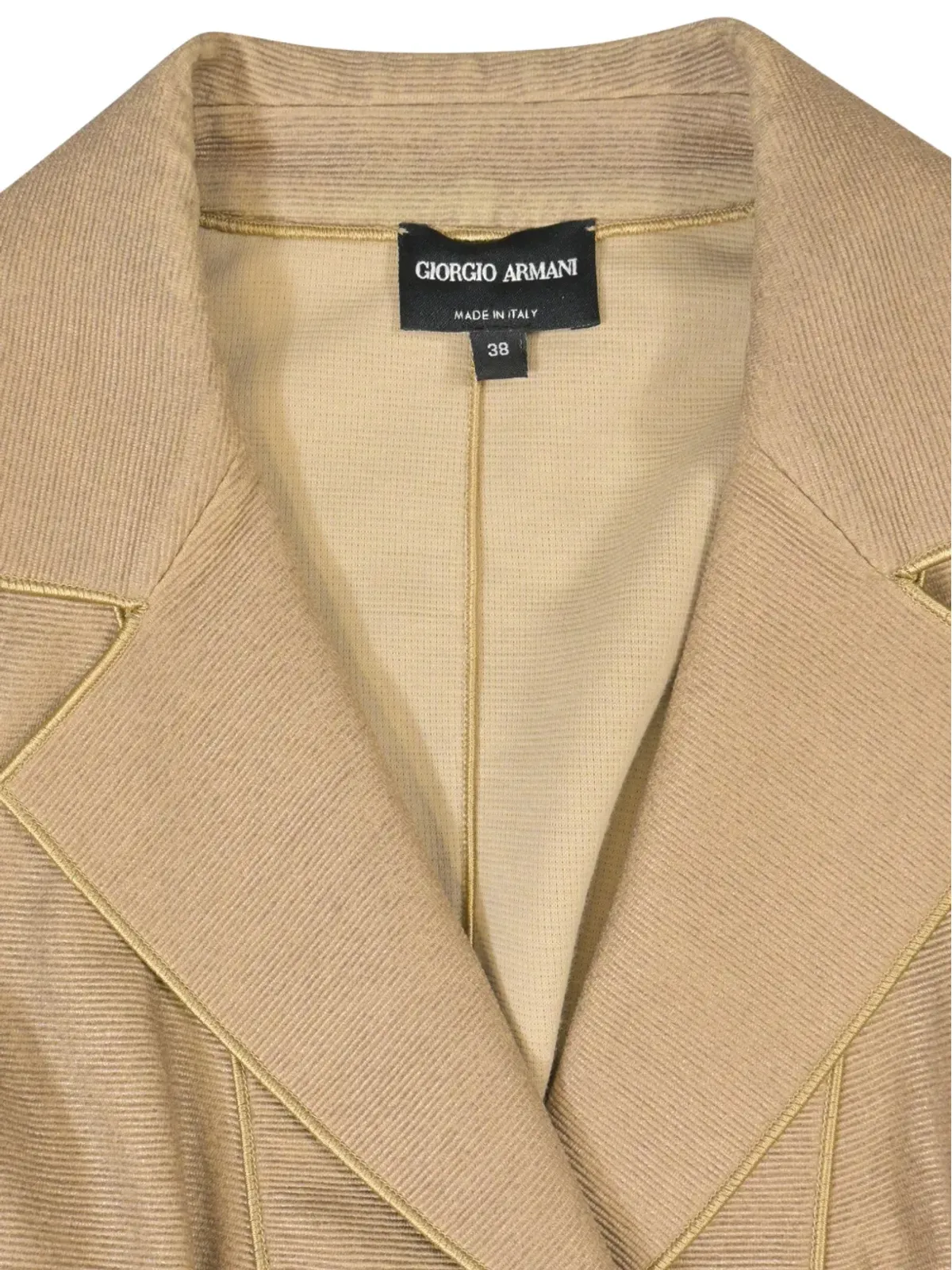 Giorgio Armani Pre-Owned シングルブレスト パイピング ブレザー - 画像4