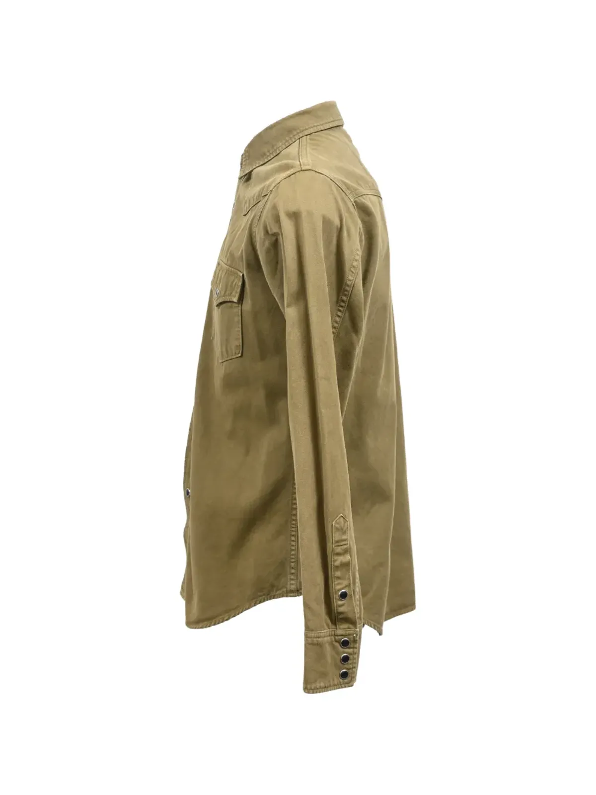 Saint Laurent Pre-Owned button-down long-sleeve shirt - Green - 画像3