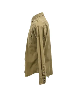 Saint Laurent Pre-Owned button-down long-sleeve shirt - Green - サムネイル3