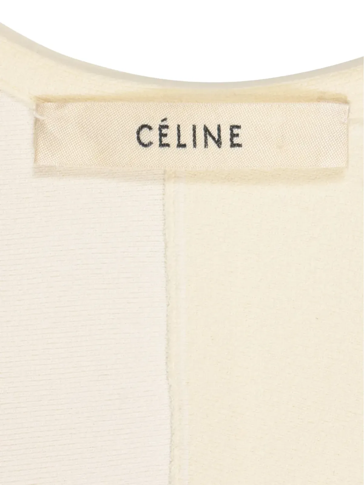 Celine Pre-Owned スクープネックニットミニドレス - 画像4