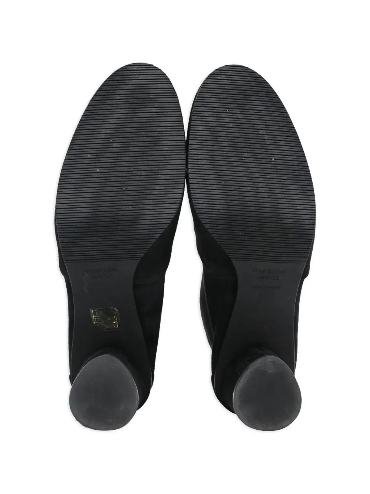 Stuart Weitzman Margot スエード アンクルブーツ ブラック - 画像5