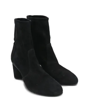 Stuart Weitzman Margot スエード アンクルブーツ ブラック - サムネイル2