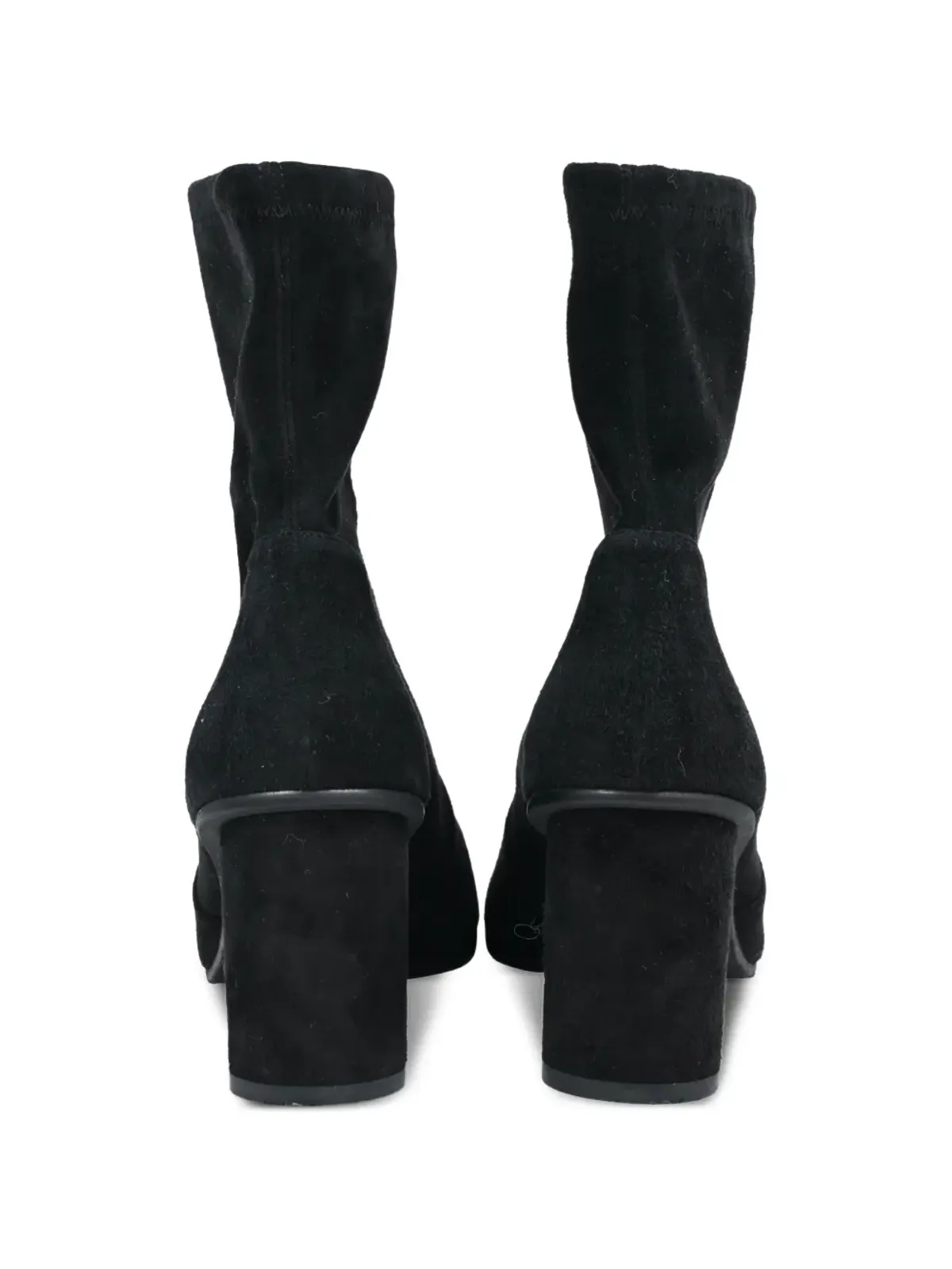 Stuart Weitzman Margot スエード アンクルブーツ ブラック - 画像3