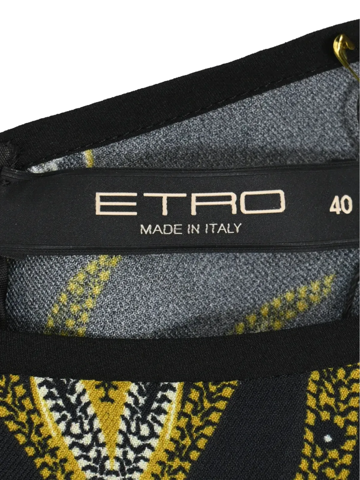 Etro Vintage プリントミディドレス - ブラック - 画像4