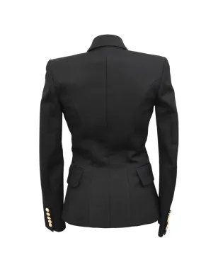 Balmain Pre-Owned ダブルブレストブレザー - ブラック - サムネイル2
