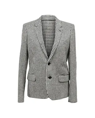 Saint Laurent Pre-Owned 千鳥格子柄 シングルブレスト ブレザー - サムネイル1
