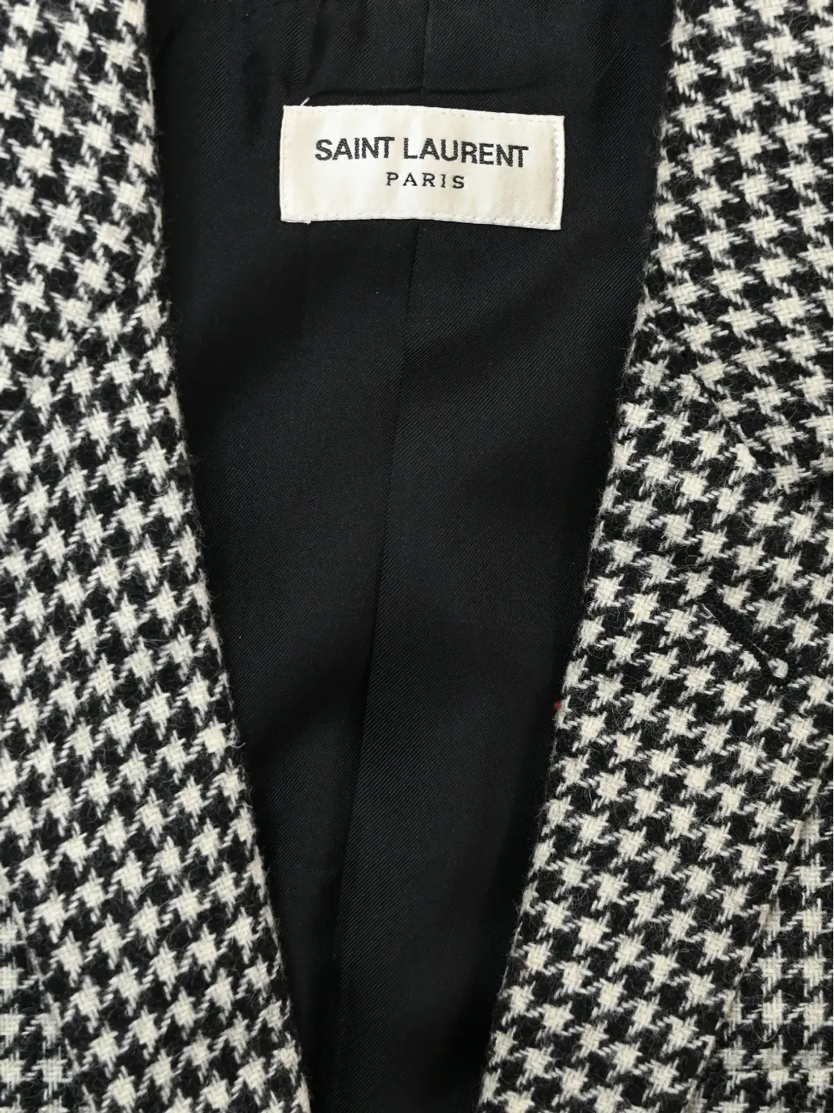 Saint Laurent Pre-Owned 千鳥格子柄 シングルブレスト ブレザー - 画像5