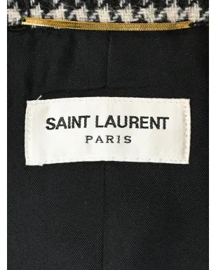 Saint Laurent Pre-Owned 千鳥格子柄 シングルブレスト ブレザー - サムネイル4