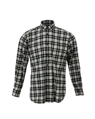 Saint Laurent ビンテージ チェック柄 長袖シャツ ブラック - サムネイル1