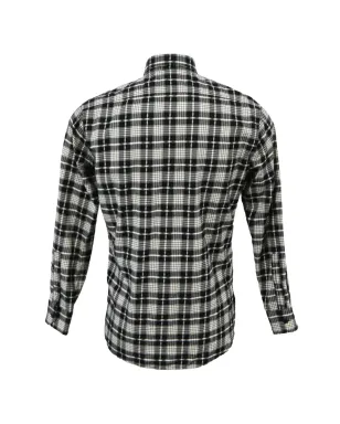 Saint Laurent ビンテージ チェック柄 長袖シャツ ブラック - サムネイル2