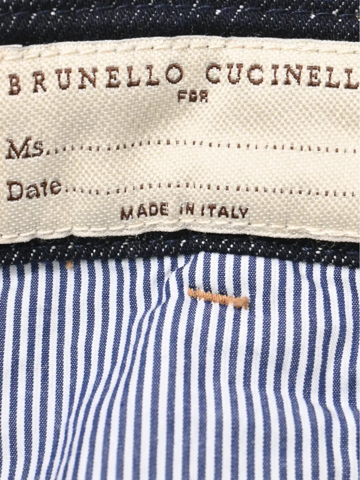 Brunello Cucinelli Vintage ハイライズストレートパンツ - 画像3