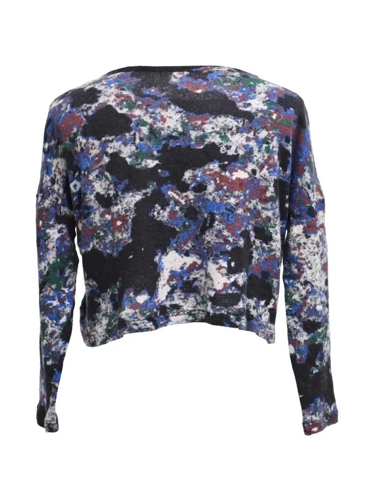 Yohji Yamamoto Pre-Owned クロップド迷彩プリント セーター - 画像2